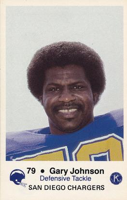 1982 San Diego Chargers Police #6 Gary Johnson Front