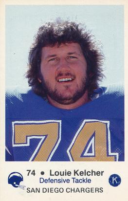 1982 San Diego Chargers Police #8 Louie Kelcher Front