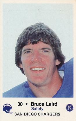 1982 San Diego Chargers Police #10 Bruce Laird Front