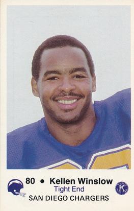 1982 San Diego Chargers Police #16 Kellen Winslow Front