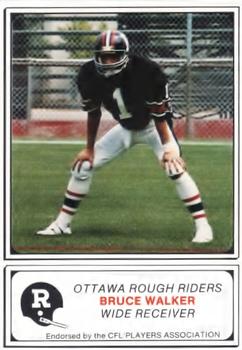 1982 JOGO Ottawa Rough Riders #8 Bruce Walker Front