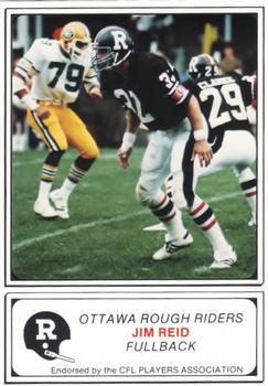 1982 JOGO Ottawa Rough Riders #9 Jim Reid Front