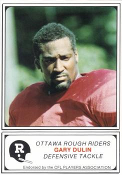 1982 JOGO Ottawa Rough Riders #23 Gary Dulin Front