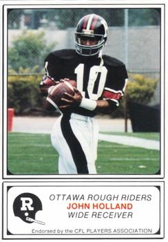 1982 JOGO Ottawa Rough Riders #24 John Holland Front
