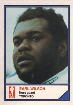 1983 JOGO CFL Limited #NNO Earl Wilson Front