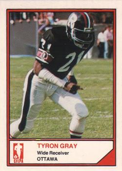 1983 JOGO CFL Limited #NNO Tyron Gray Front