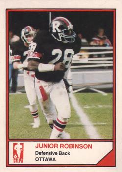 1983 JOGO CFL Limited #NNO Junior Robinson Front