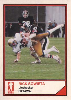 1983 JOGO CFL Limited #NNO Rick Sowieta Front