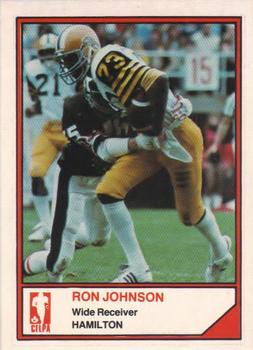 1983 JOGO CFL Limited #NNO Ron Johnson Front