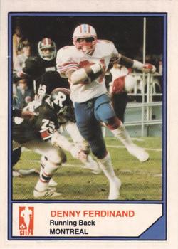 1983 JOGO CFL Limited #NNO Denny Ferdinand Front