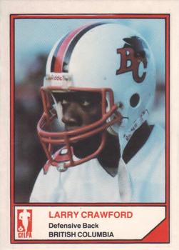 1983 JOGO CFL Limited #NNO Larry Crawford Front
