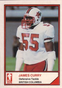 1983 JOGO CFL Limited #NNO James Curry Front