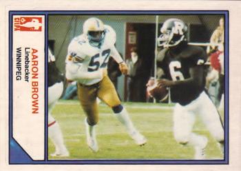1983 JOGO CFL Limited #NNO Aaron Brown Front