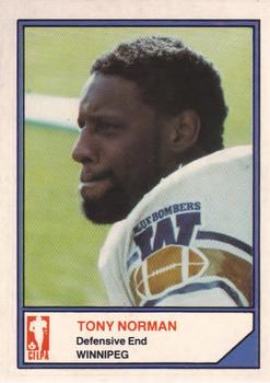 1983 JOGO CFL Limited #NNO Tony Norman Front