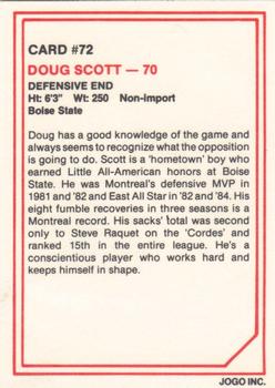 1985 JOGO #72 Doug Scott Back