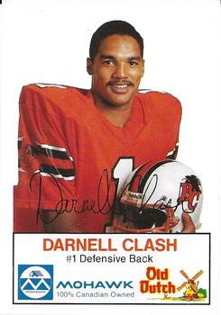 1985 Mohawk B.C. Lions #NNO Darnell Clash Front