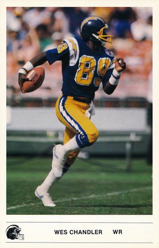 1985 Kodak San Diego Chargers #NNO Wes Chandler Front