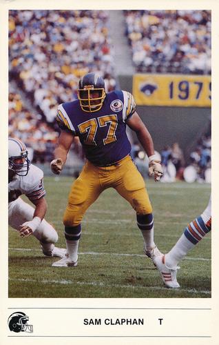 1985 Kodak San Diego Chargers #NNO Sam Claphan Front