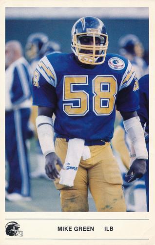 1985 Kodak San Diego Chargers #NNO Mike Green Front