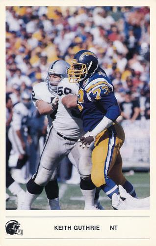 1985 Kodak San Diego Chargers #NNO Keith Guthrie Front