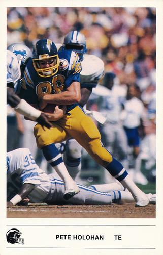 1985 Kodak San Diego Chargers #NNO Pete Holohan Front