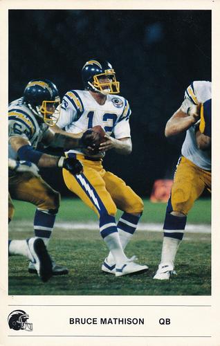 1985 Kodak San Diego Chargers #NNO Bruce Mathison Front