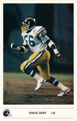 1985 Kodak San Diego Chargers #NNO Vince Osby Front