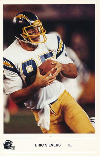 1985 Kodak San Diego Chargers #NNO Eric Sievers Front