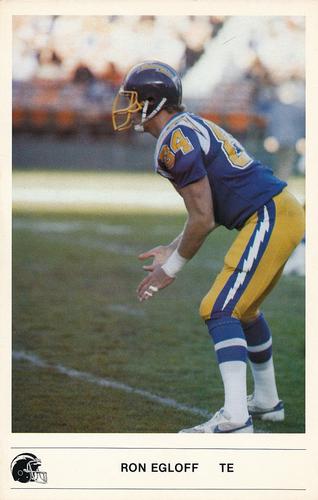 1985 Kodak San Diego Chargers #NNO Ron Egloff Front