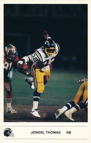 1985 Kodak San Diego Chargers #NNO Jewerl Thomas Front