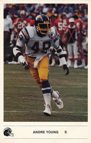 1985 Kodak San Diego Chargers #NNO Andre Young Front