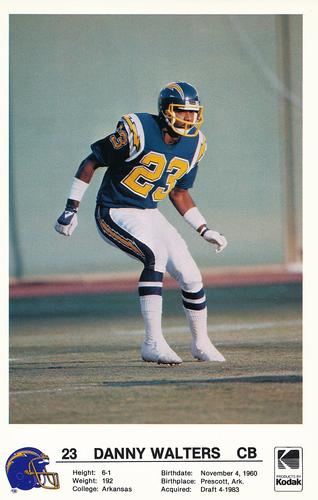 1986 Kodak San Diego Chargers #NNO Danny Walters Front
