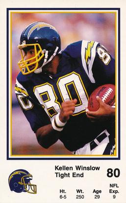 1987 San Diego Chargers Police #19 Kellen Winslow Front