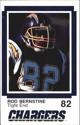 1988 San Diego Chargers Police #2 Rod Bernstine Front