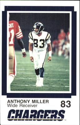 1988 San Diego Chargers Police #10 Anthony Miller Front