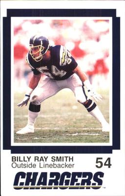 1988 San Diego Chargers Police #11 Billy Ray Smith Front