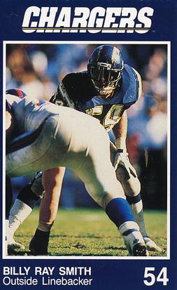 1990 San Diego Chargers Police #10 Billy Ray Smith Front