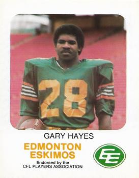 1981 Red Rooster Edmonton Eskimos #NNO Gary Hayes Front