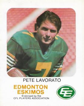 1981 Red Rooster Edmonton Eskimos #NNO Pete Lavorato Front