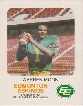 1981 Red Rooster Edmonton Eskimos #NNO Warren Moon Front