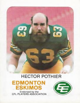 1981 Red Rooster Edmonton Eskimos #NNO Hector Pothier Front