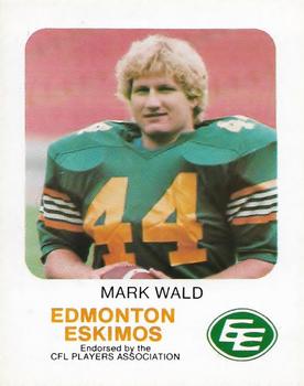 1981 Red Rooster Edmonton Eskimos #NNO Mark Wald Front
