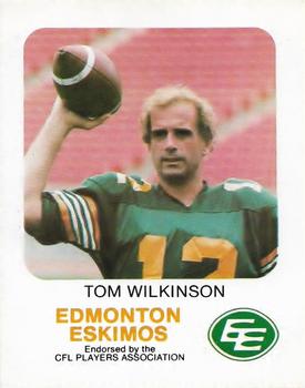1981 Red Rooster Edmonton Eskimos #NNO Tom Wilkinson Front