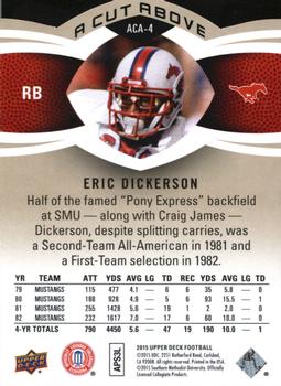 2015 Upper Deck - A Cut Above #ACA-4 Eric Dickerson Back