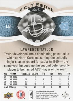 2015 Upper Deck - A Cut Above #ACA-12 Lawrence Taylor Back