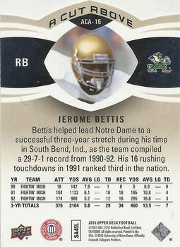 2015 Upper Deck - A Cut Above #ACA-16 Jerome Bettis Back