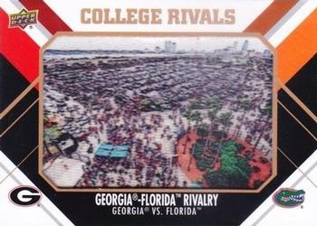 2015 Upper Deck - College Tribute Patches #CM-187 Georgia-Florida Rivalry Front