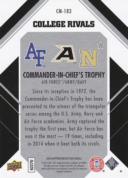 2015 Upper Deck - College Tribute Patches #CM-183 Commander-in-Chief's Trophy Back