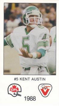 1988 Vachon CFL #NNO Kent Austin Front