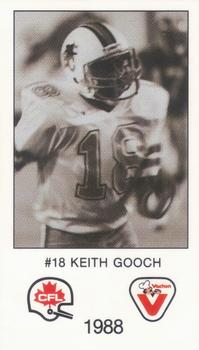 1988 Vachon CFL #NNO Keith Gooch Front
